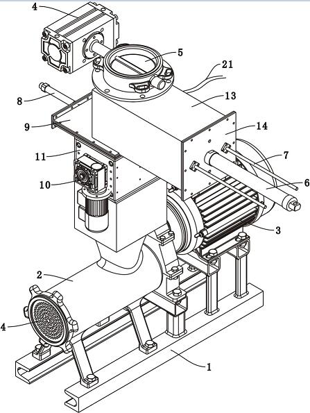 Meat mincer for meat production and processing with external disinfection function and operation method of meat mincer