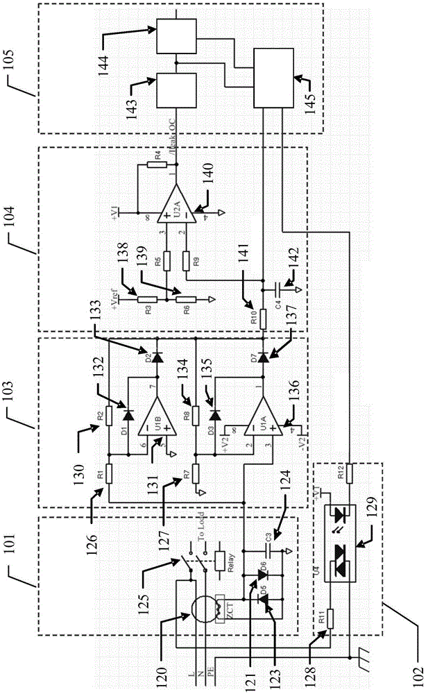 A leakage current protection device