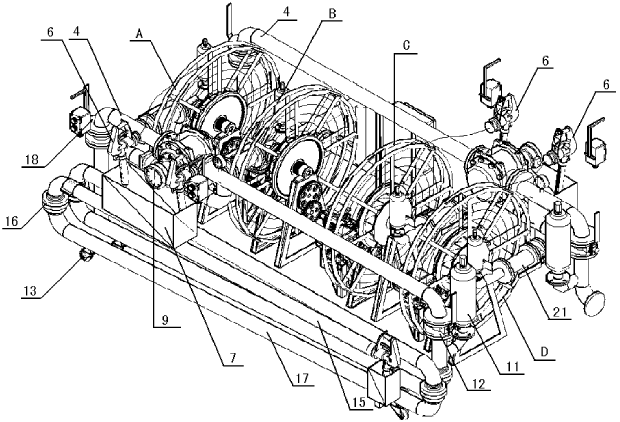 Box type multifunctional aircraft refueling equipment