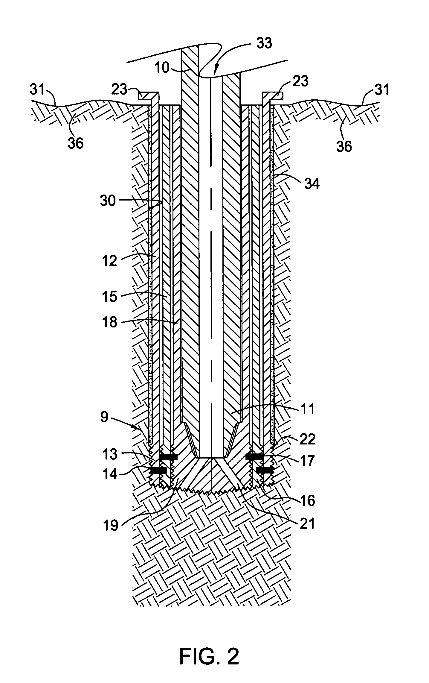 Drilling with concentric strings of casing