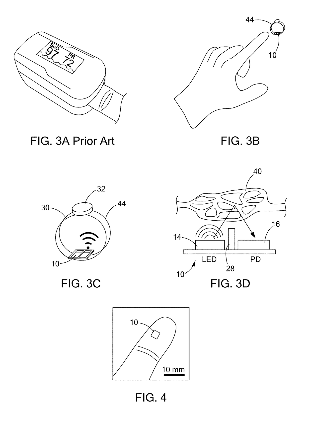 Sensor and method for continuous health monitoring