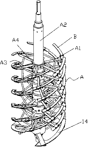 Vertical drying-and-granulating integrated equipment and working method thereof