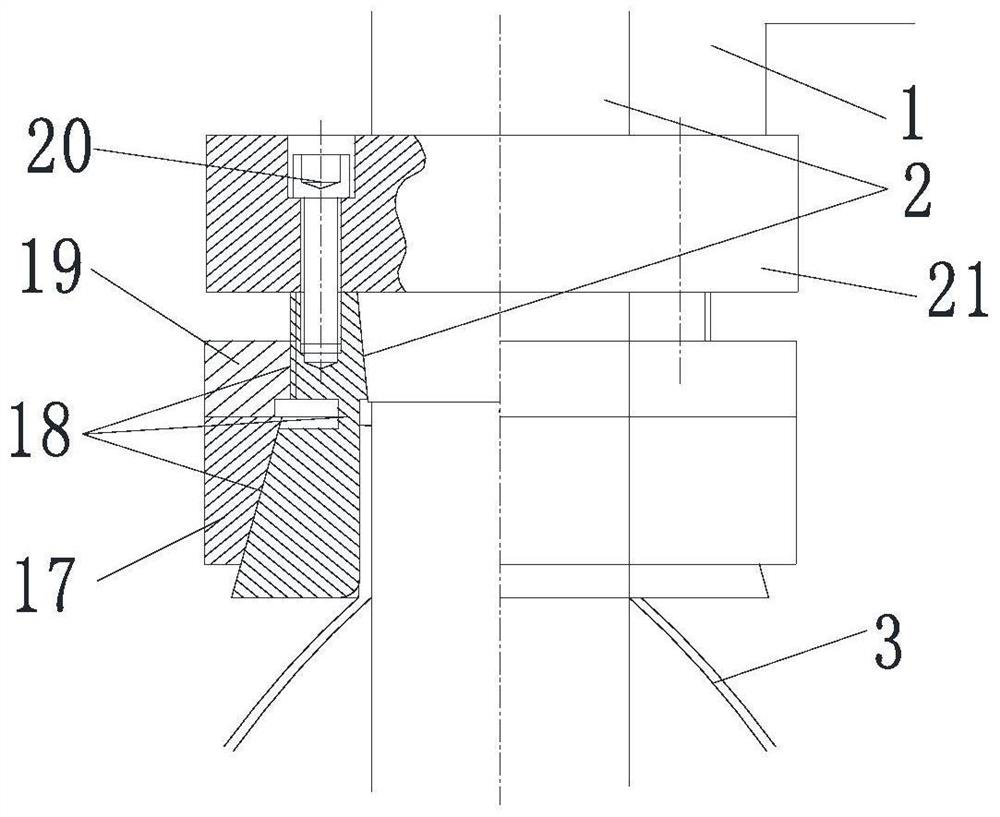 Device for simultaneously removing burrs at inner and outer orifices of cross hole