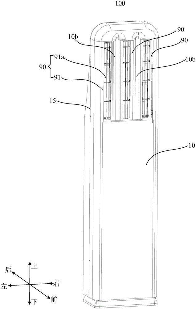 Cabinet air conditioner, air conditioner and exhaust control method of cabinet air conditioner