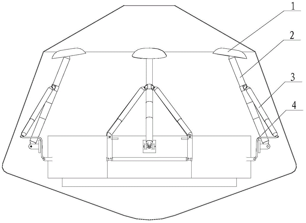 Mars exploration landing buffer device