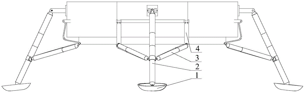 Mars exploration landing buffer device