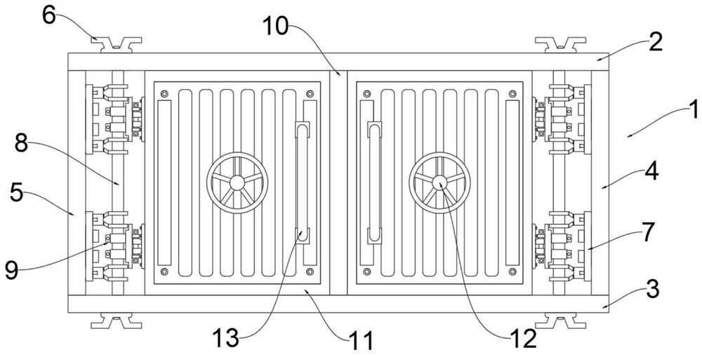 Steel structure protective air-tight door with good impact resistance and working method of steel structure protective air-tight door