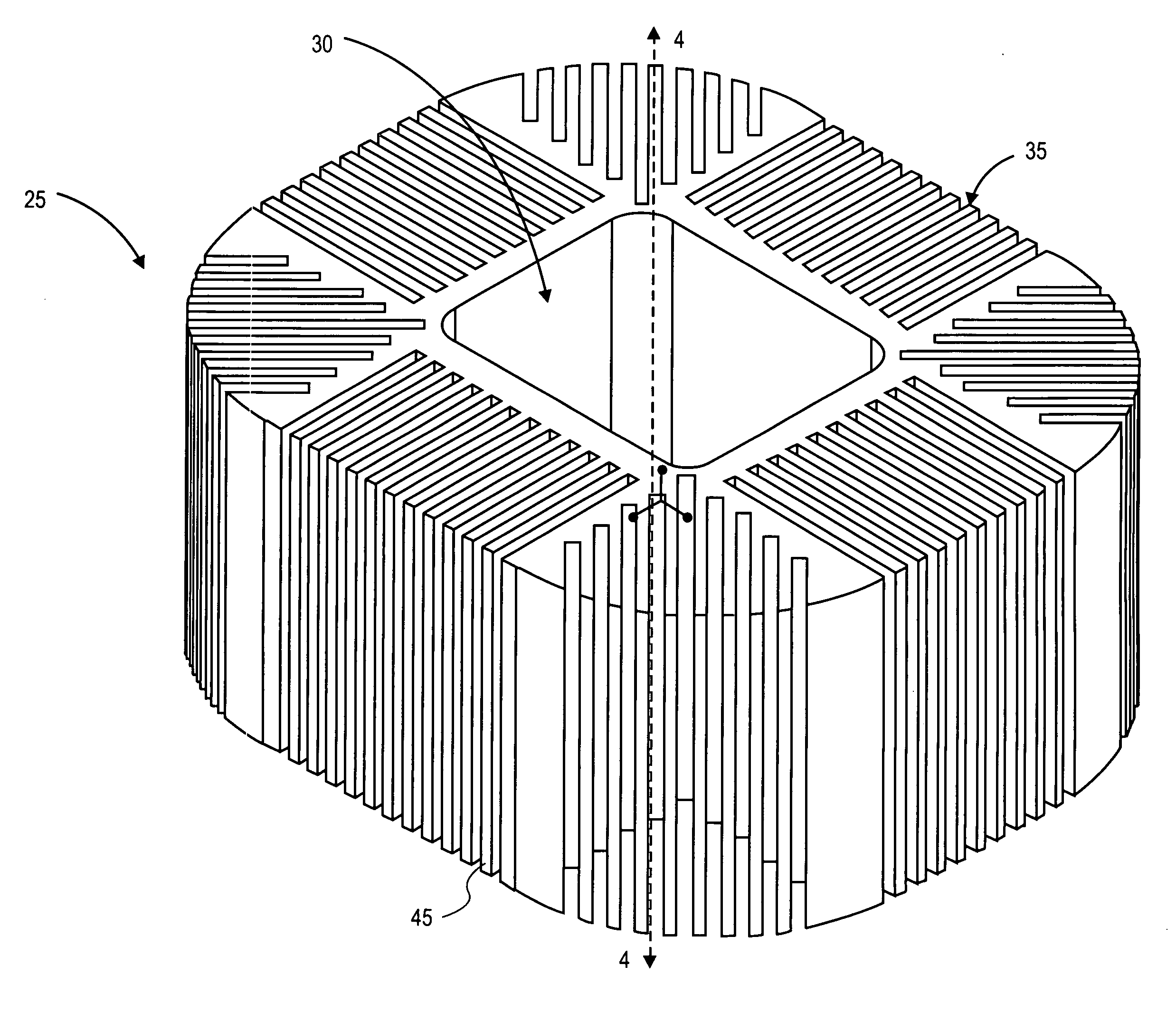 Variable density graphite foam heat sink