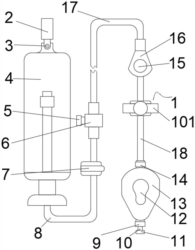 Clinical postoperative analgesia and hemostasis device for anorectal department and use method