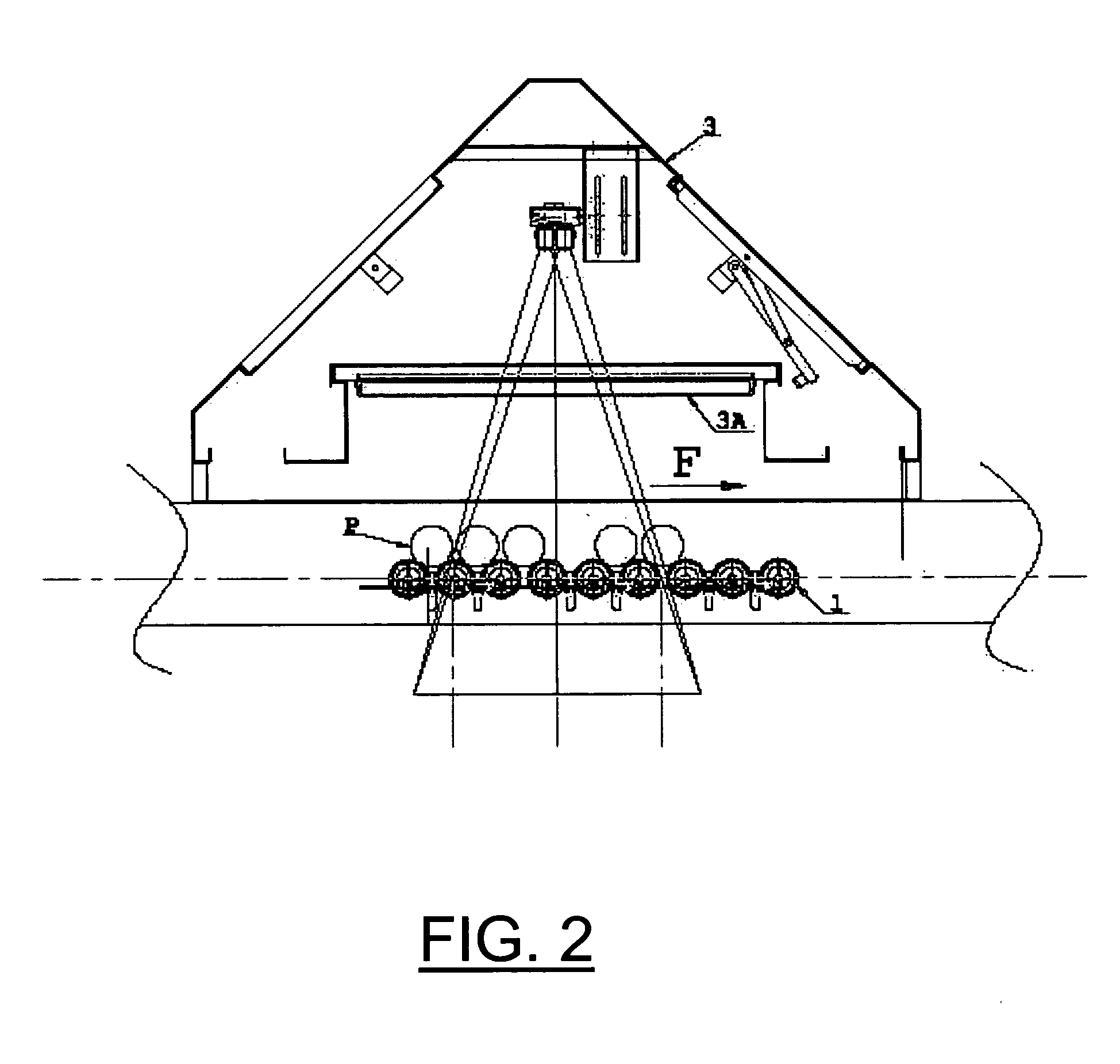 System for the automatic selective separation of rotten citrus fruits