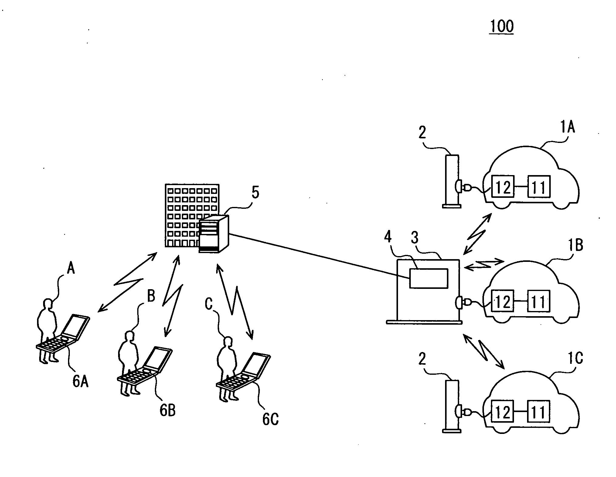 Battery charge state transmission device and external charging system