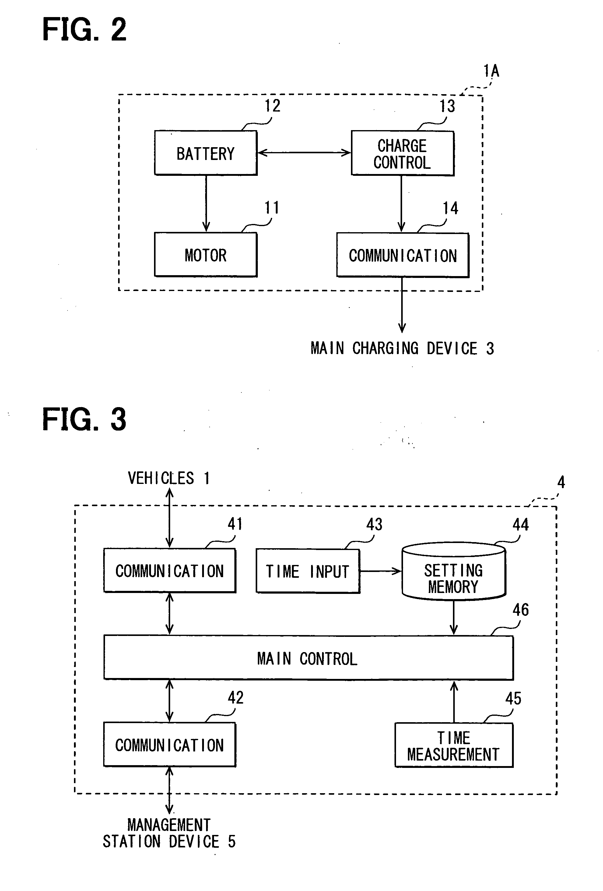 Battery charge state transmission device and external charging system