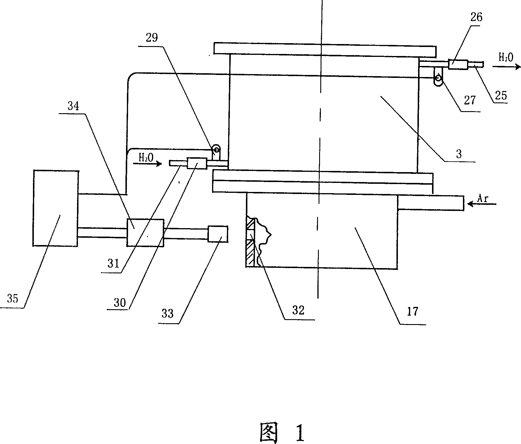 Low temperature continuous casting heat patching method and its automatic heat patching device