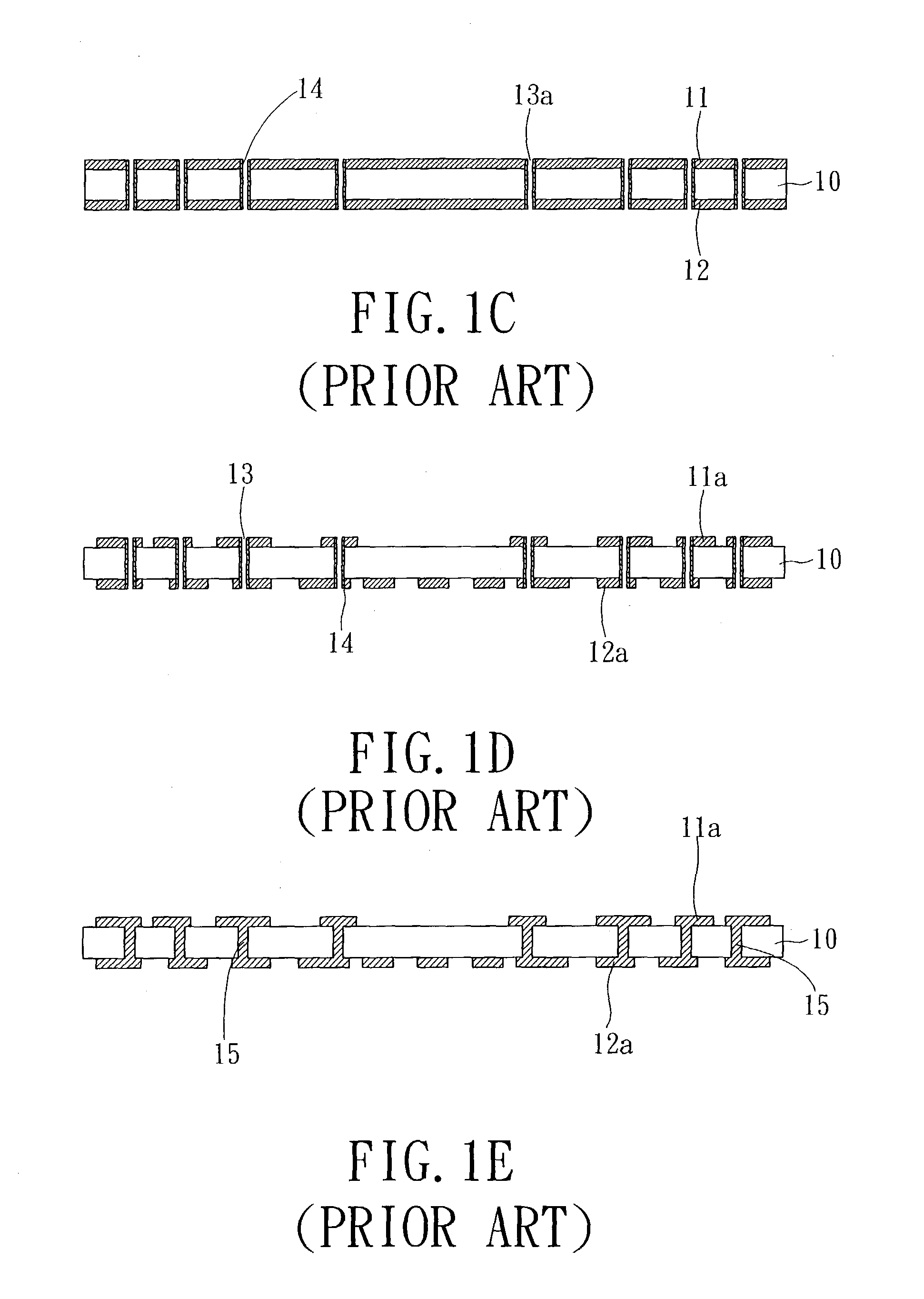 Ultra fine patterning process for multi-layer substrate