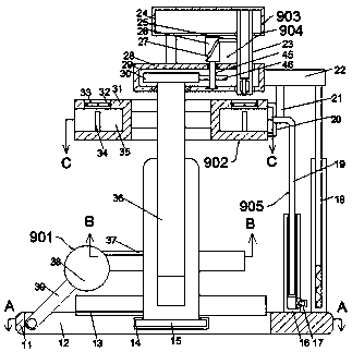 Annular transferring and arranging device for sharp surgical instruments