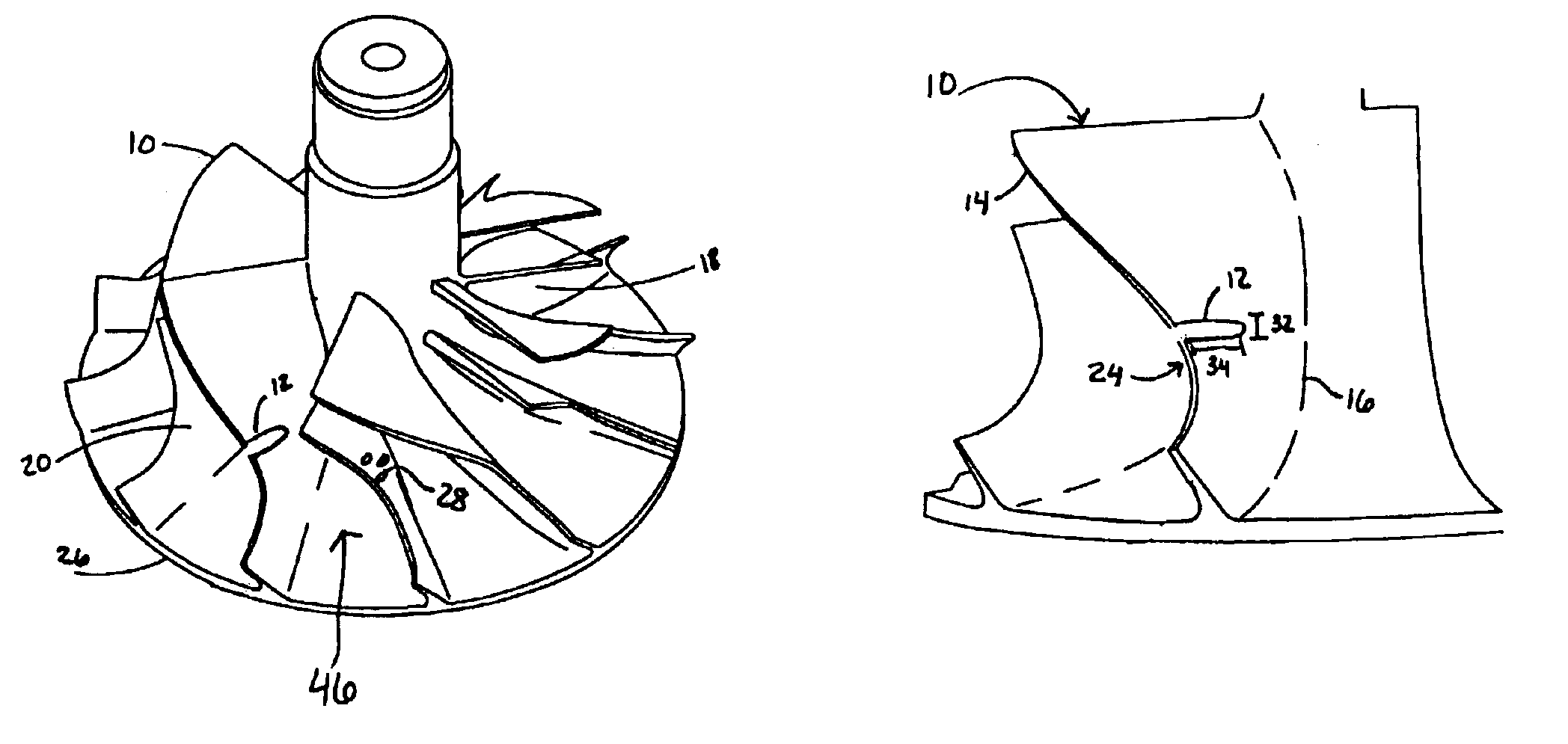 Centrifugal compressor wheel