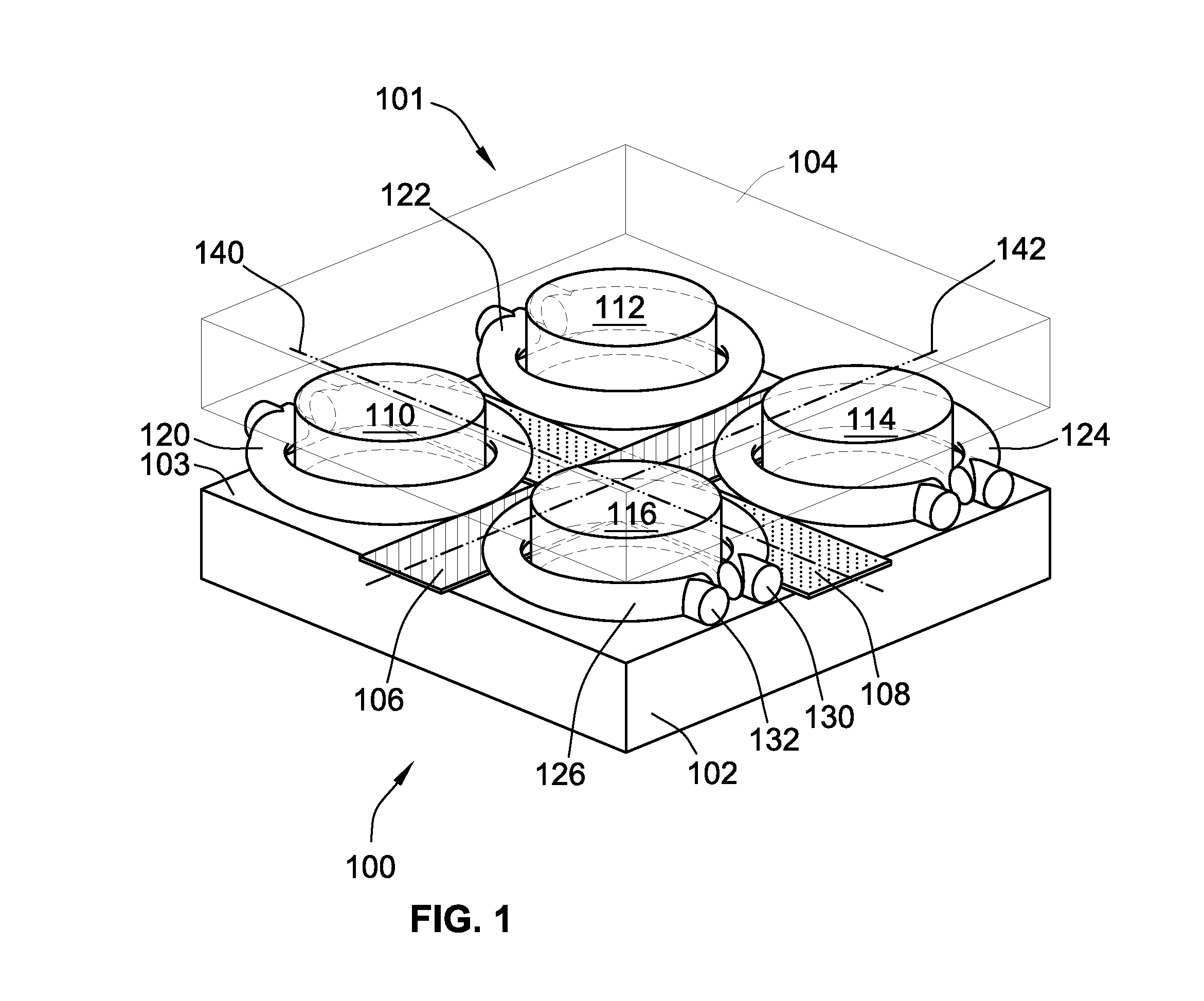 Integrated magnetics component