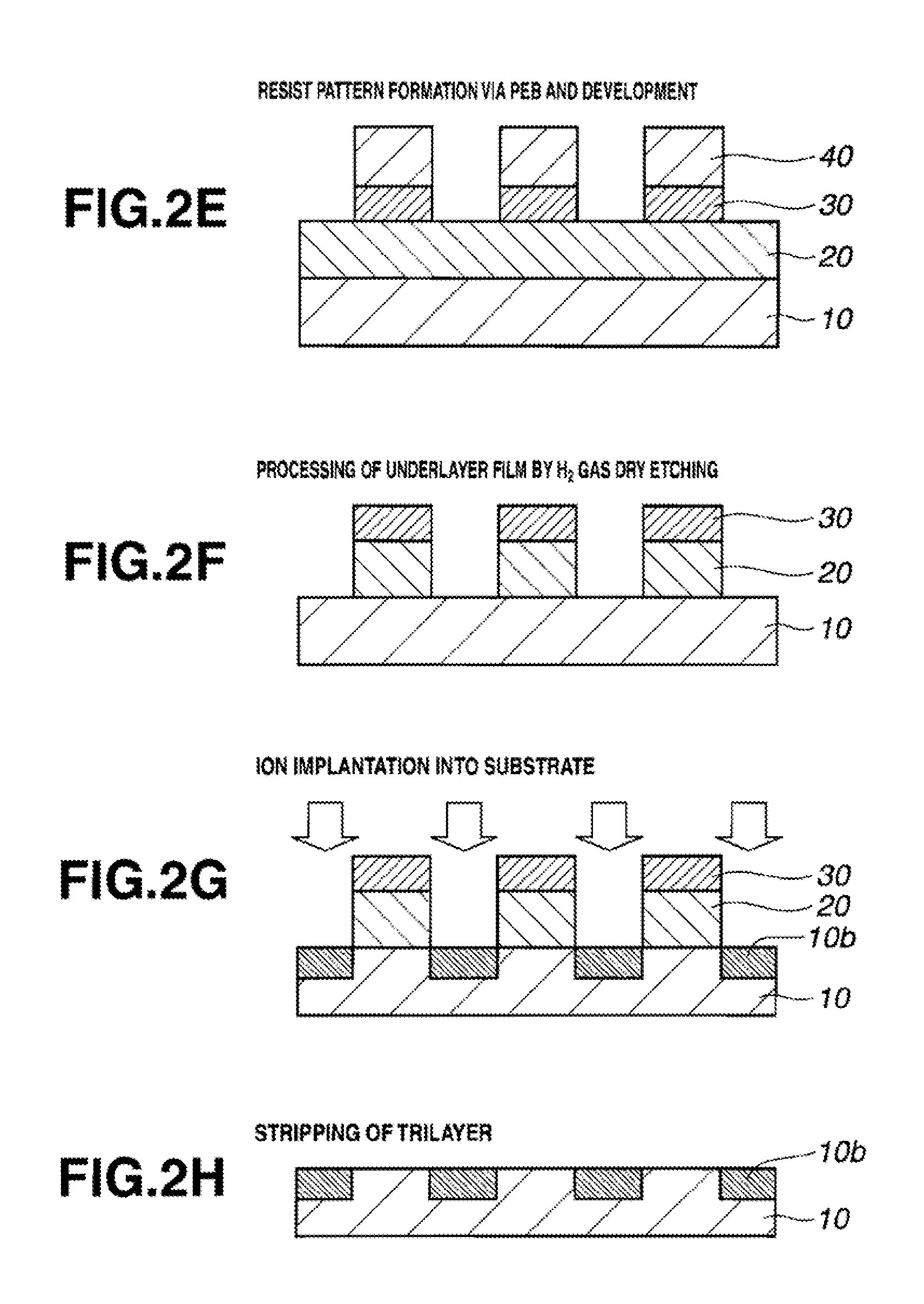 Underlayer film-forming composition and pattern forming process