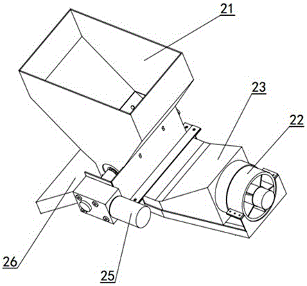 Agricultural unmanned aerial vehicle-mounted material spreading device and method