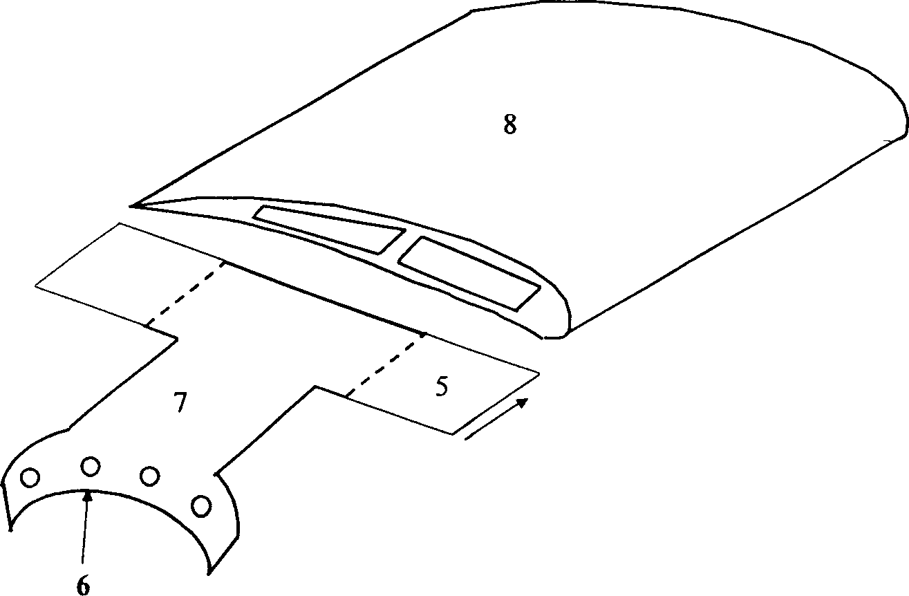 Large pneumatic equipment blades made of composite material and production thereof