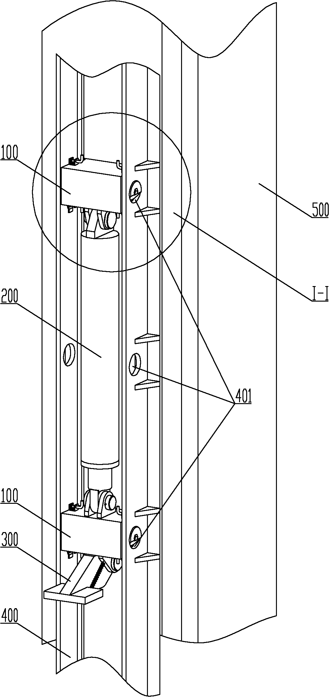 Building machine climbing device and self-climbing method and guide seat thereof, and distributing rod