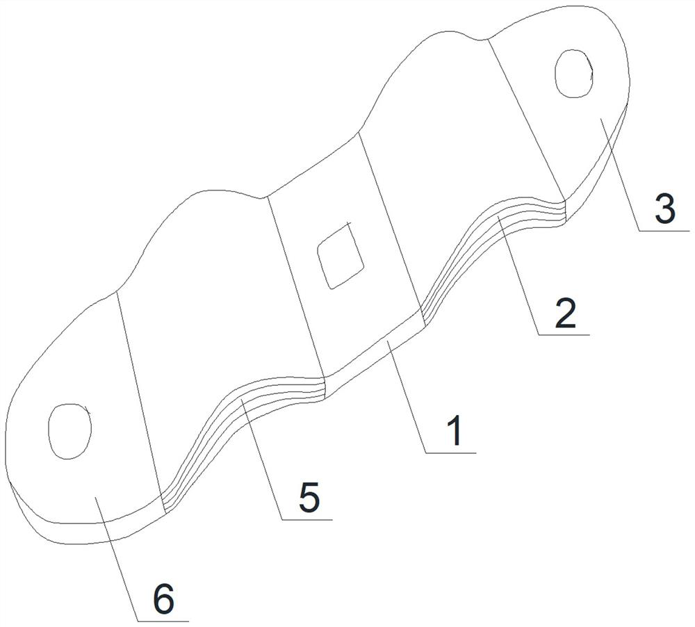 Flexible connection copper foil with good heat dissi'pation