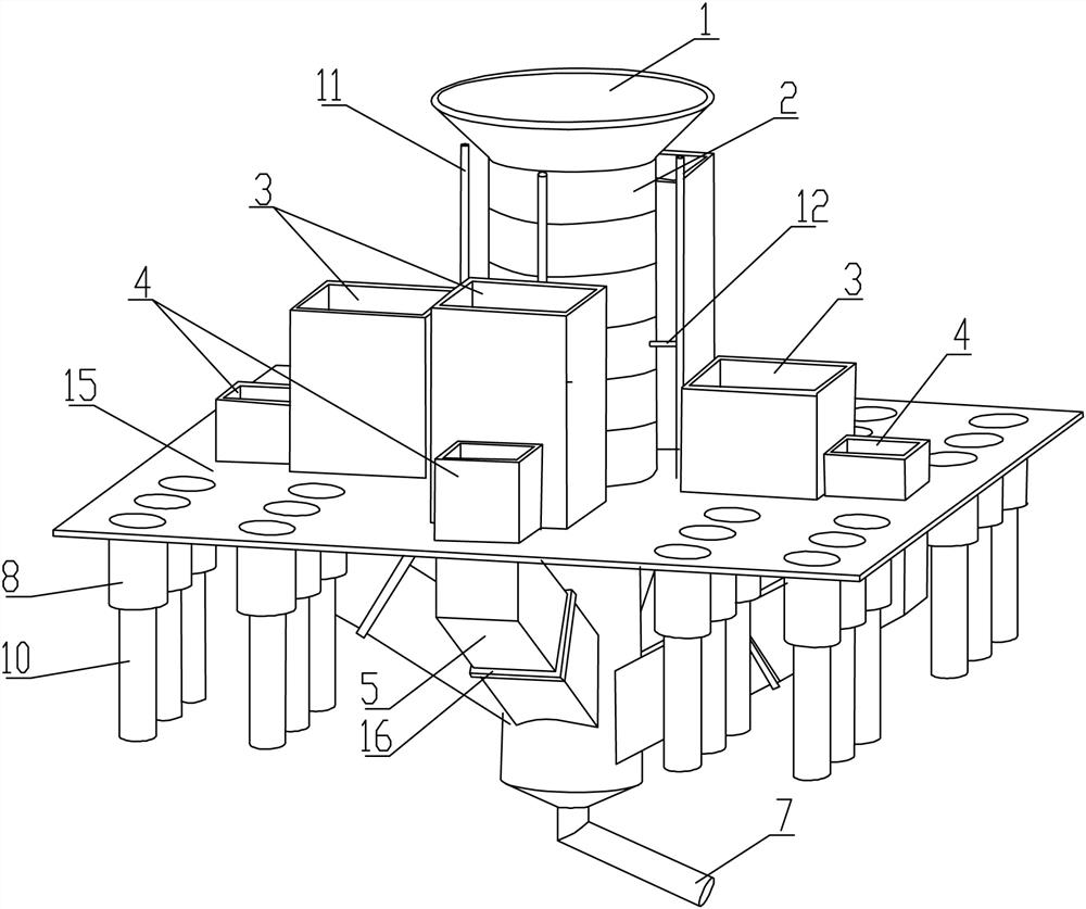 Sand filling machine and construction method for dredging and filling construction of islands and reefs on water