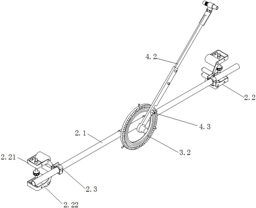 Pipeline intersecting line projecting device and projecting method