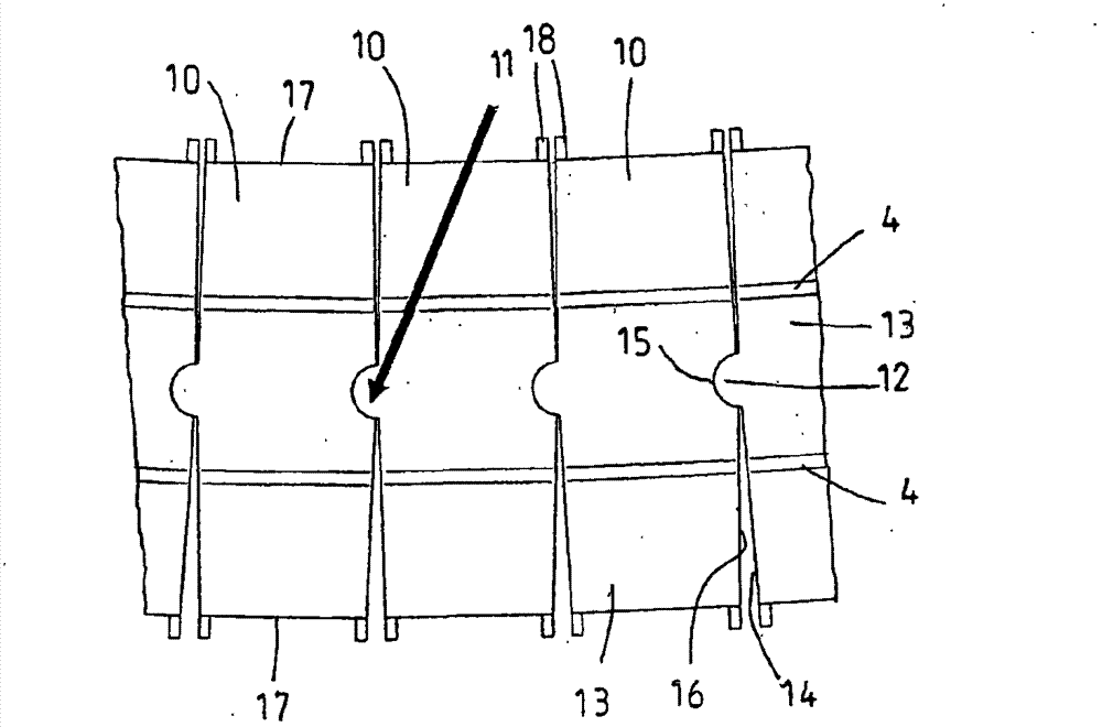 Entry conveyor and pan section for the same