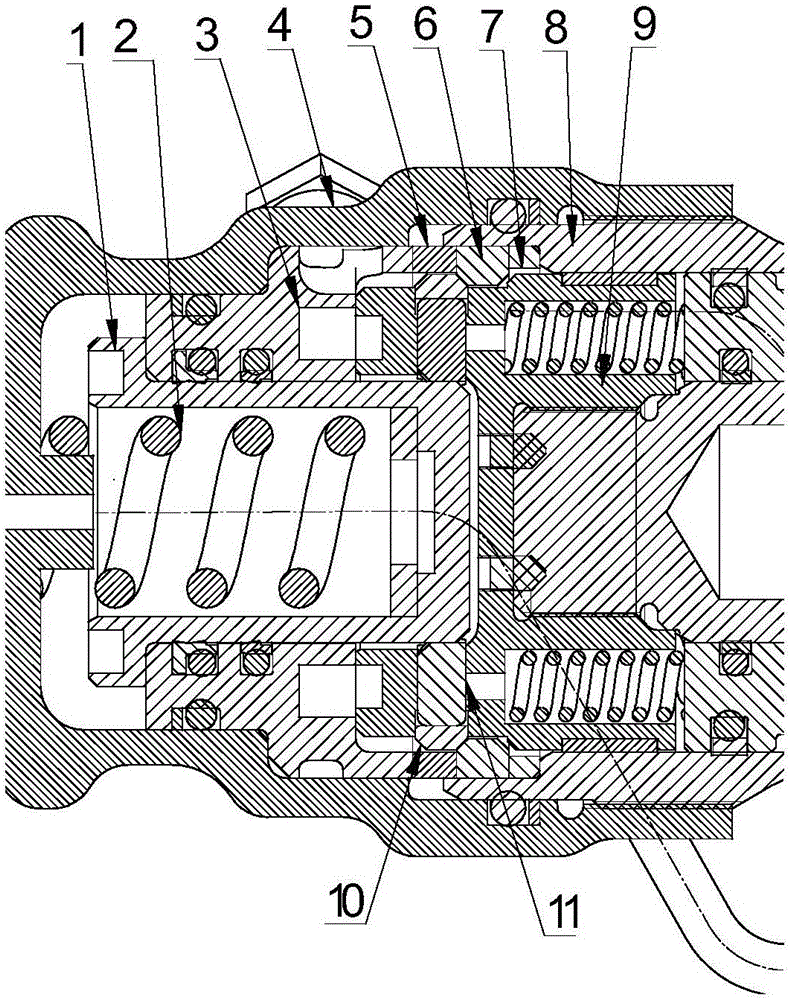 Hydraulic floating snap ring lock