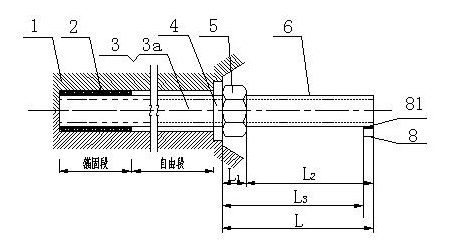 Pre-tightening force dynamic monitoring system for pre-stressed anchor bar strengthening project