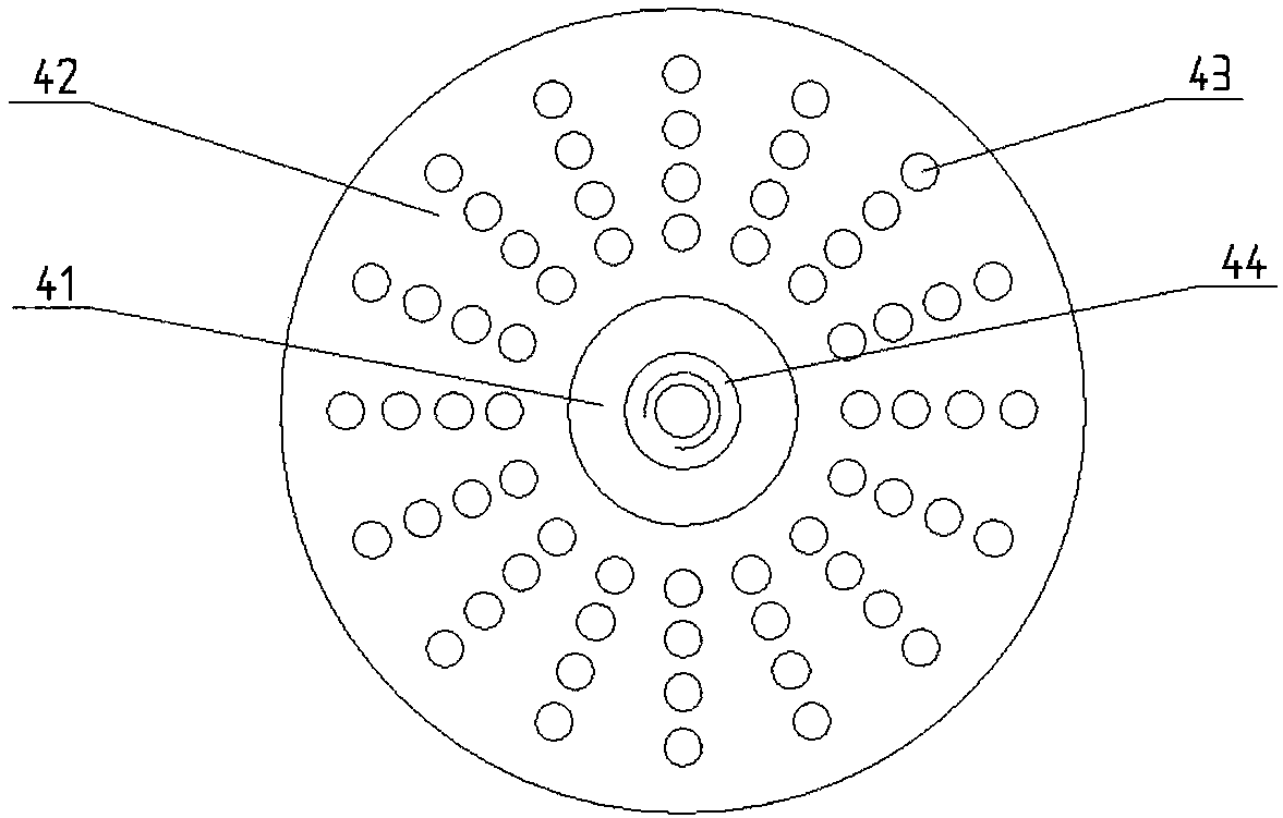 Air-blowing detachable slice for intelligent frying machine