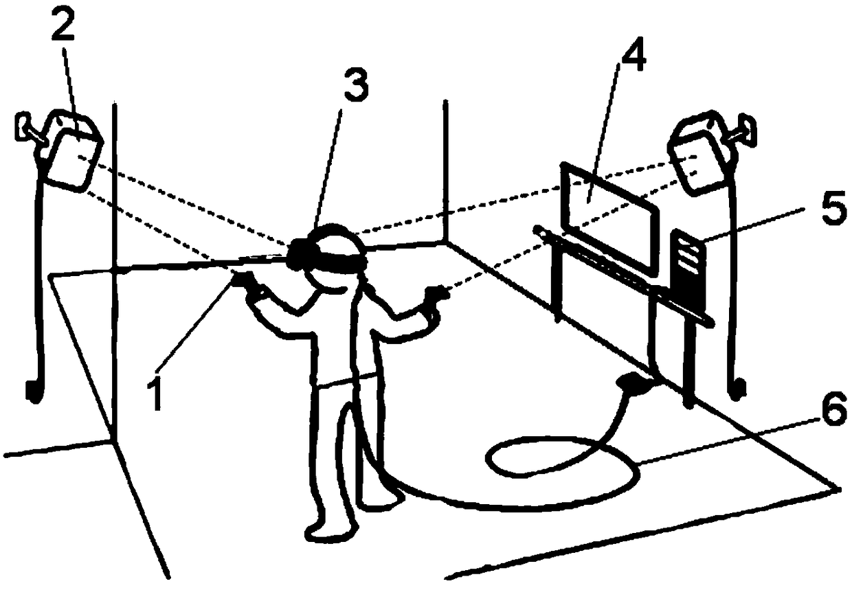 VR (Virtual Reality) immersive multi-person cooperative automobile teaching and training system and teaching method