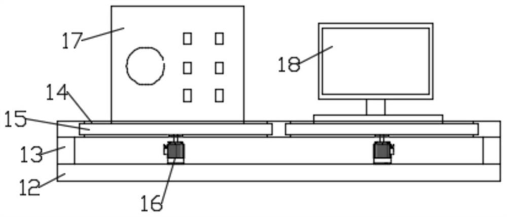 Building construction supervision device based on BIM