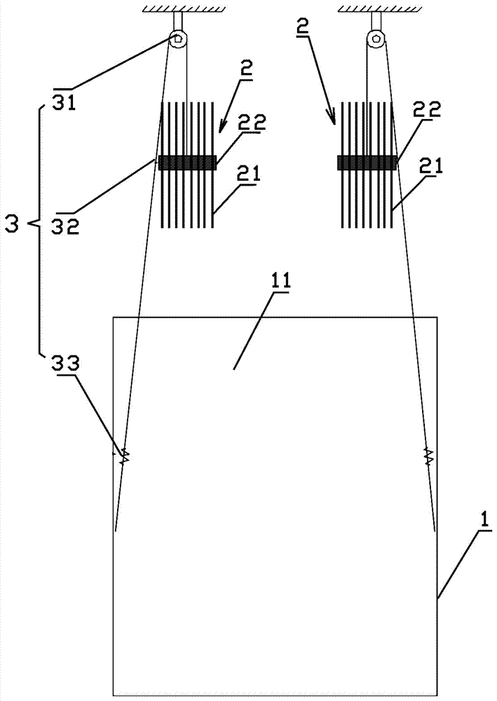 A passive cooling device and system for a floating spent fuel pool in a nuclear power plant