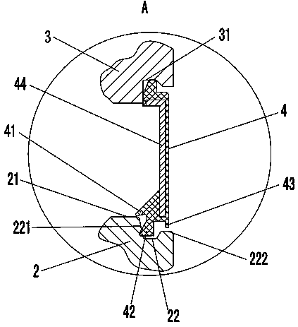 Slight-contact type sealed bearing