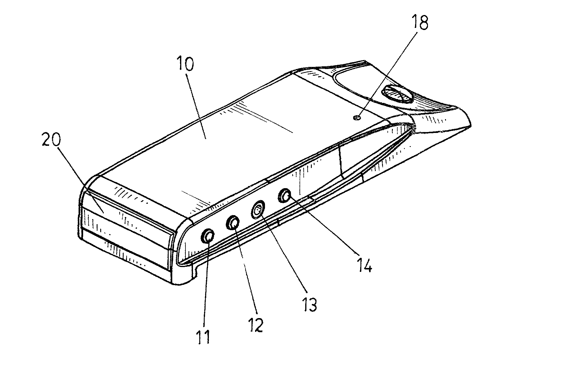 Integrated battery seat of mobile telephone