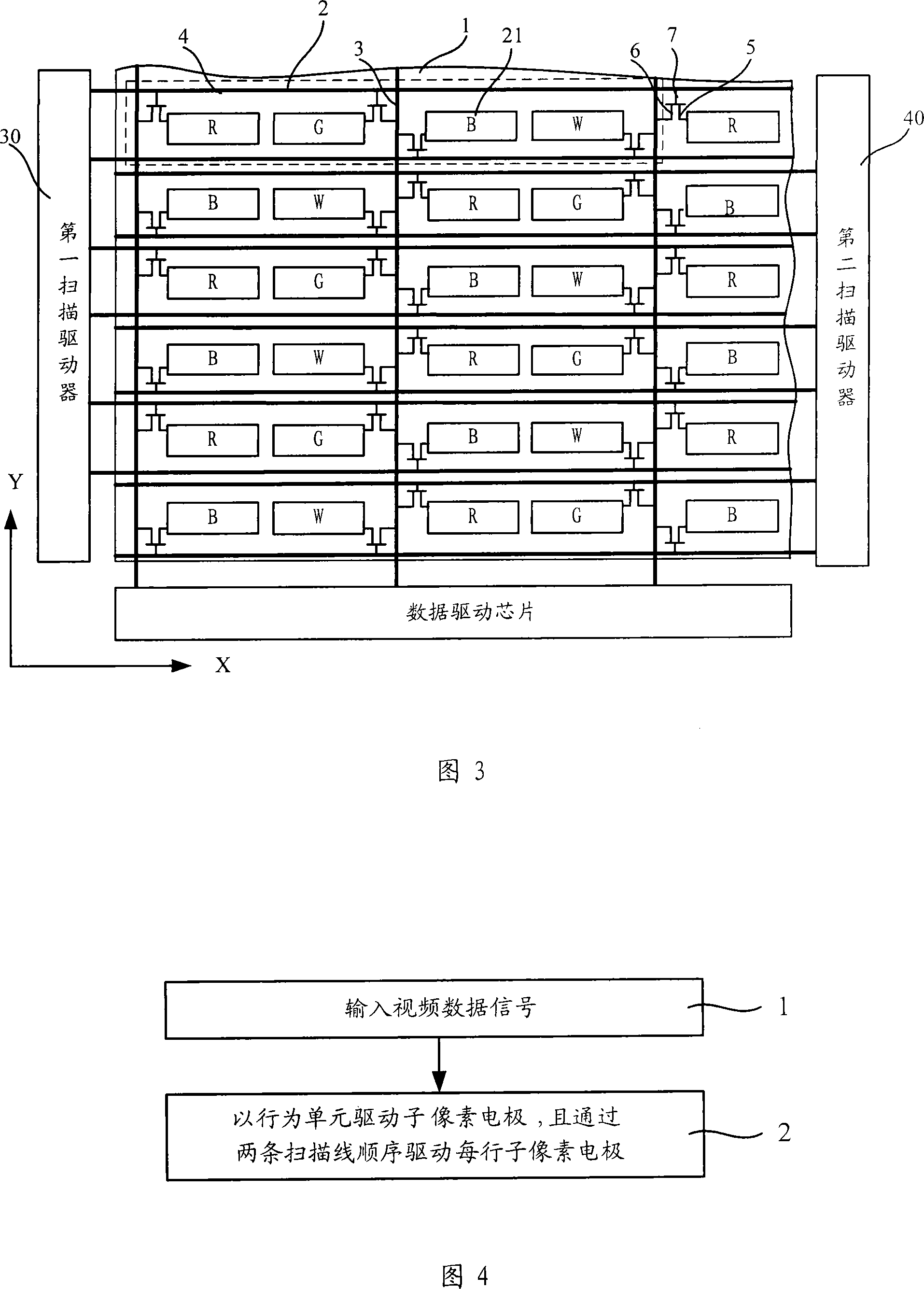 Array substrate of LCD device and its driving method