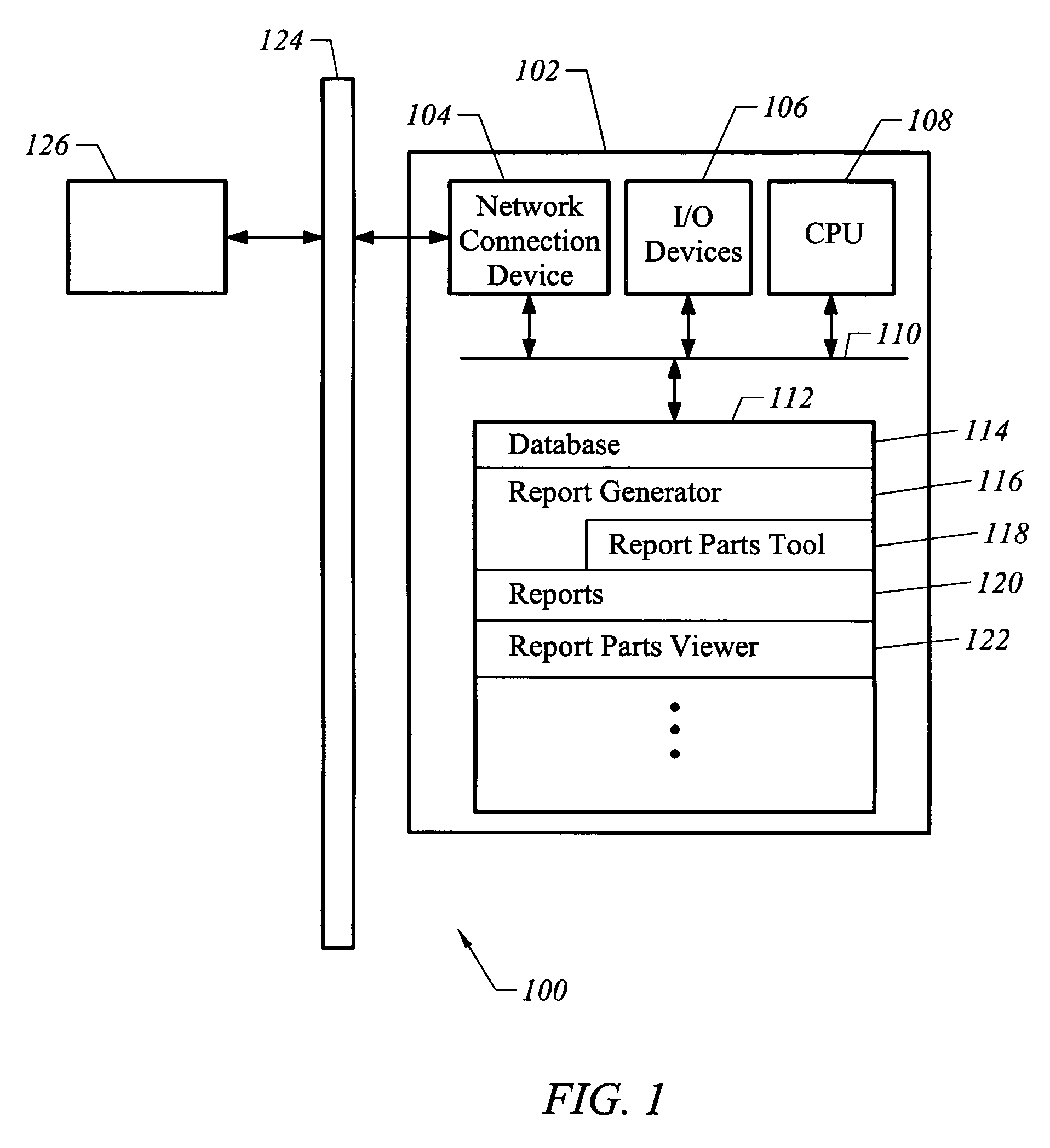 Apparatus and method for delivering portions of reports