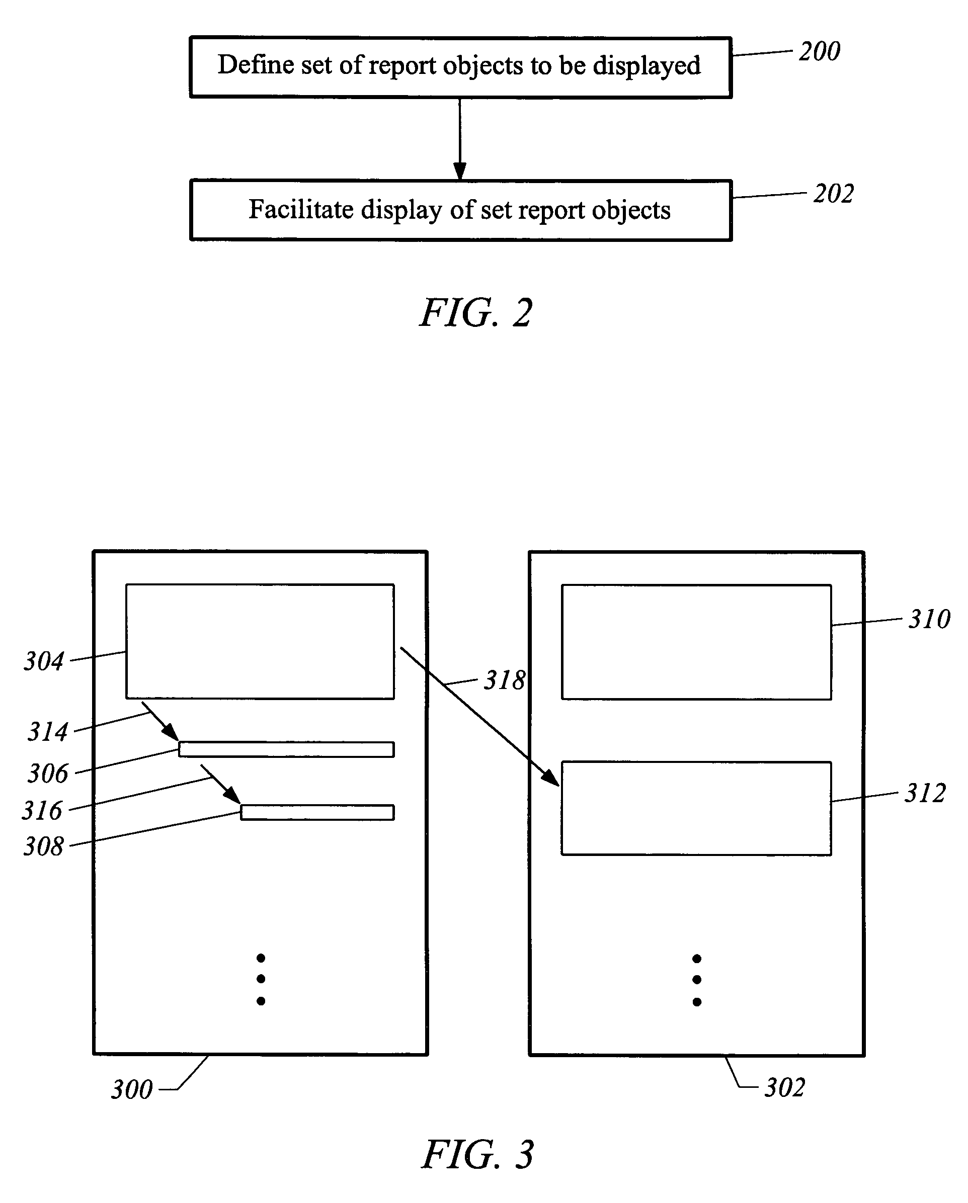 Apparatus and method for delivering portions of reports