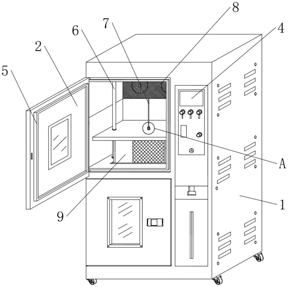 Two-box movable type cold and hot impact testing machine