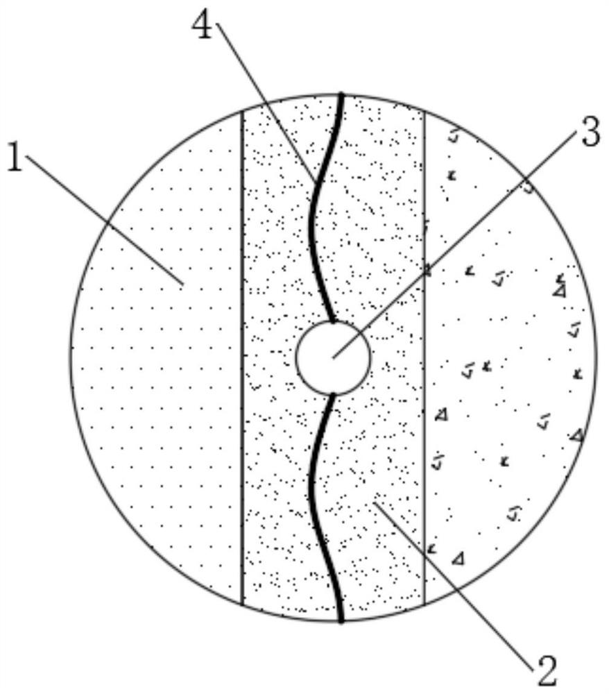 Isolation type reinforcing method based on soft soil foundation