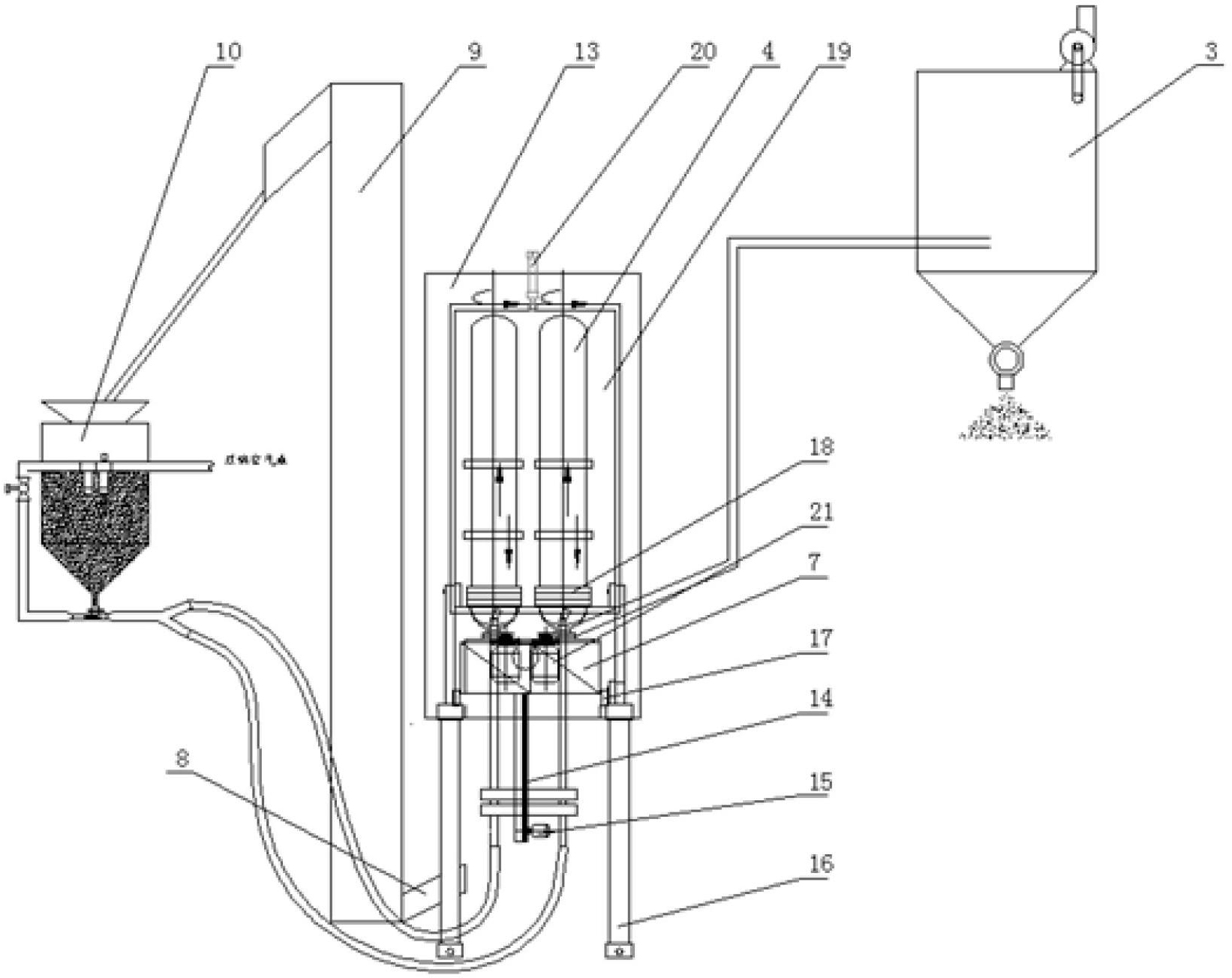 Shot peening system for inner wall of steel cylinder