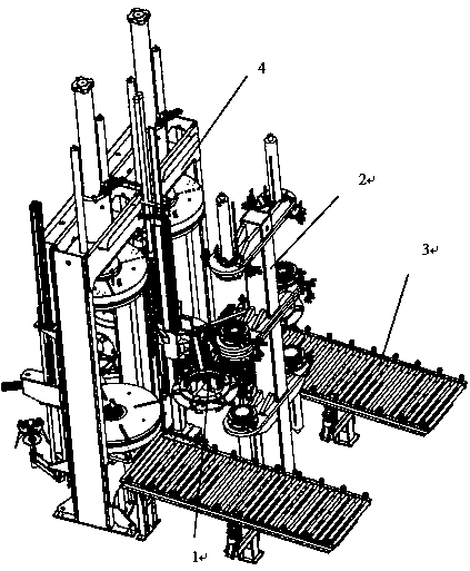 A post-inflation system for a tire vulcanizer