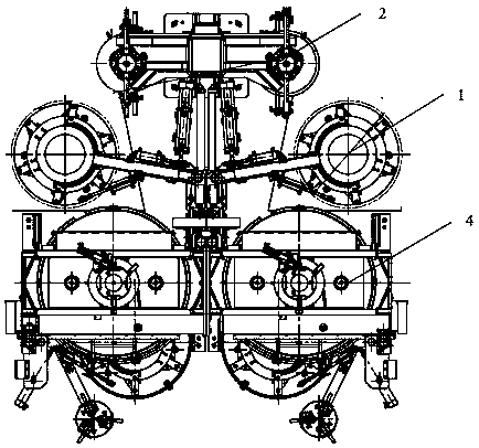 A post-inflation system for a tire vulcanizer