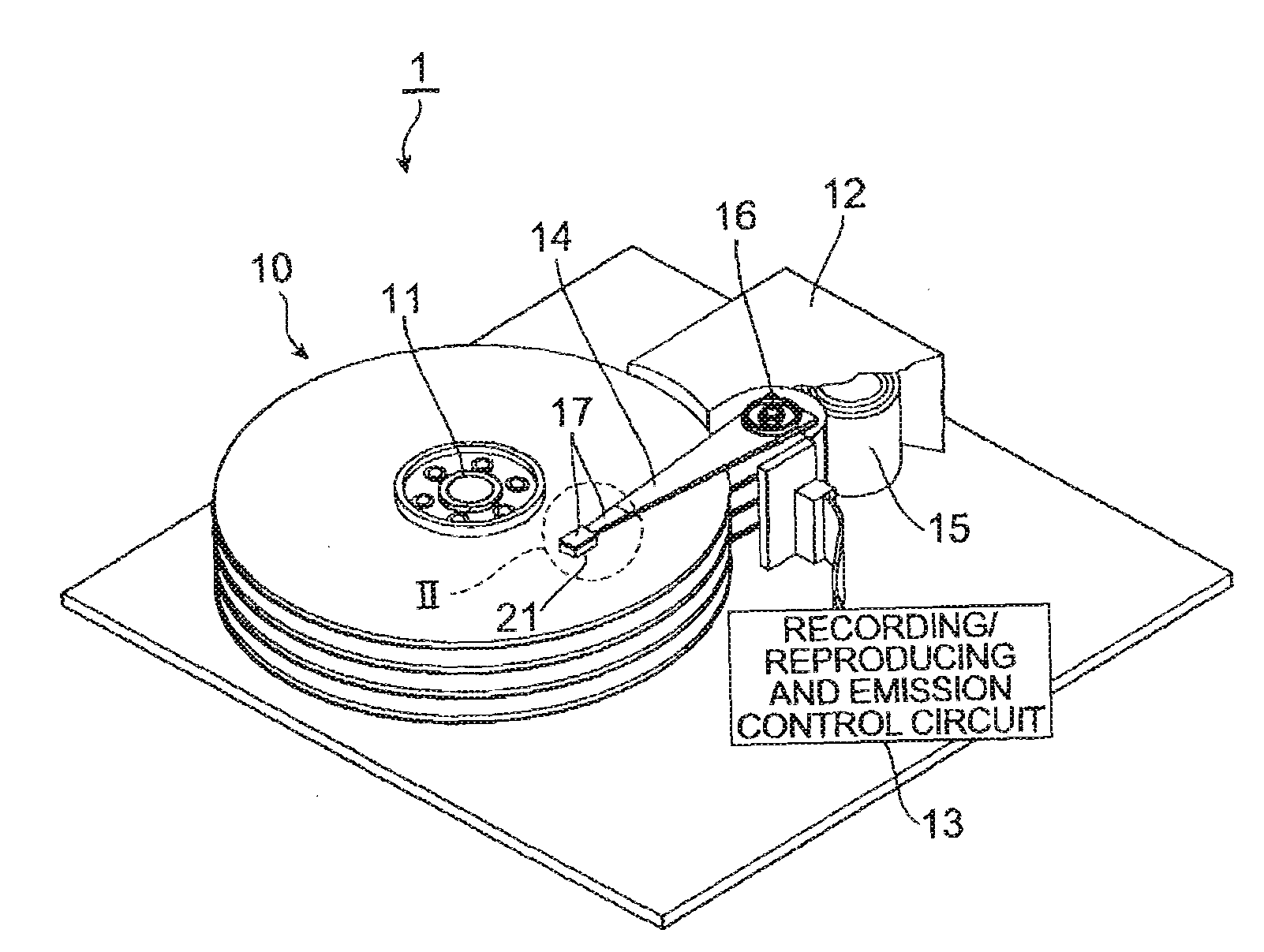 Thermally assisted magnetic head, head gimbal assembly, and hard disk drive