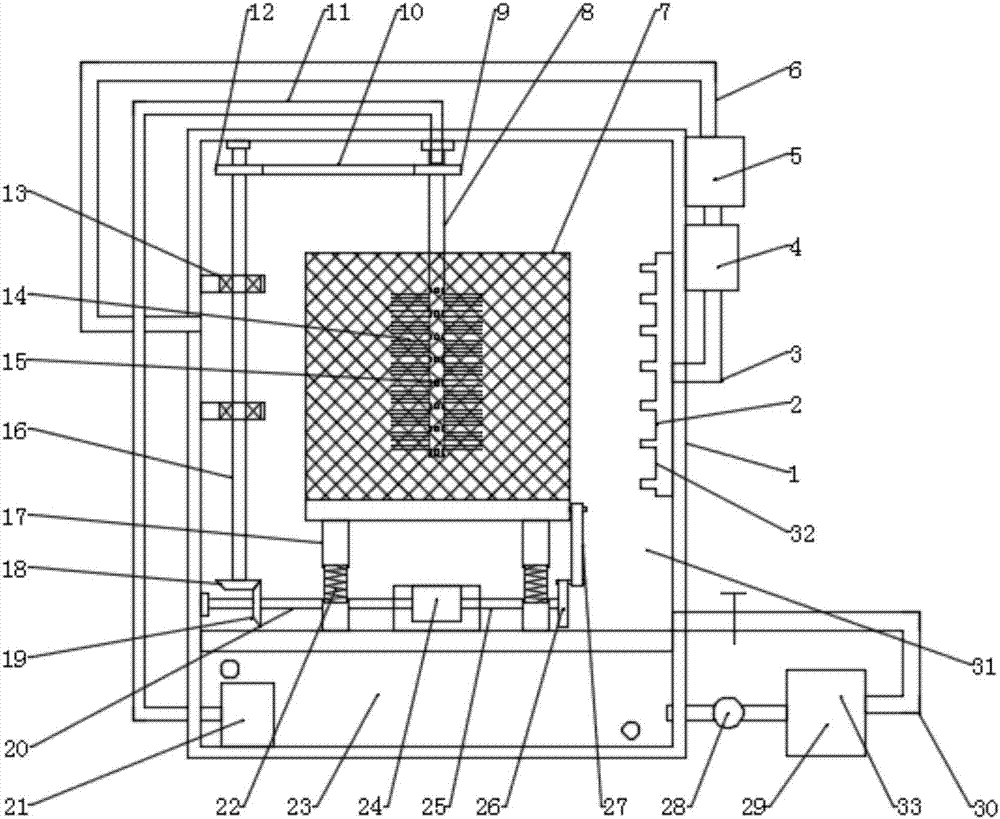 Efficient medial instrument cleaning device