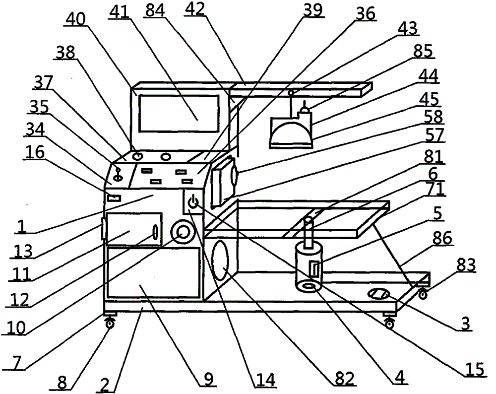 Movable neurosurgery operation therapy apparatus