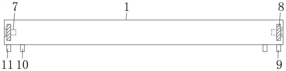 High-speed rail platform antiskid ground paving structure and paving method thereof