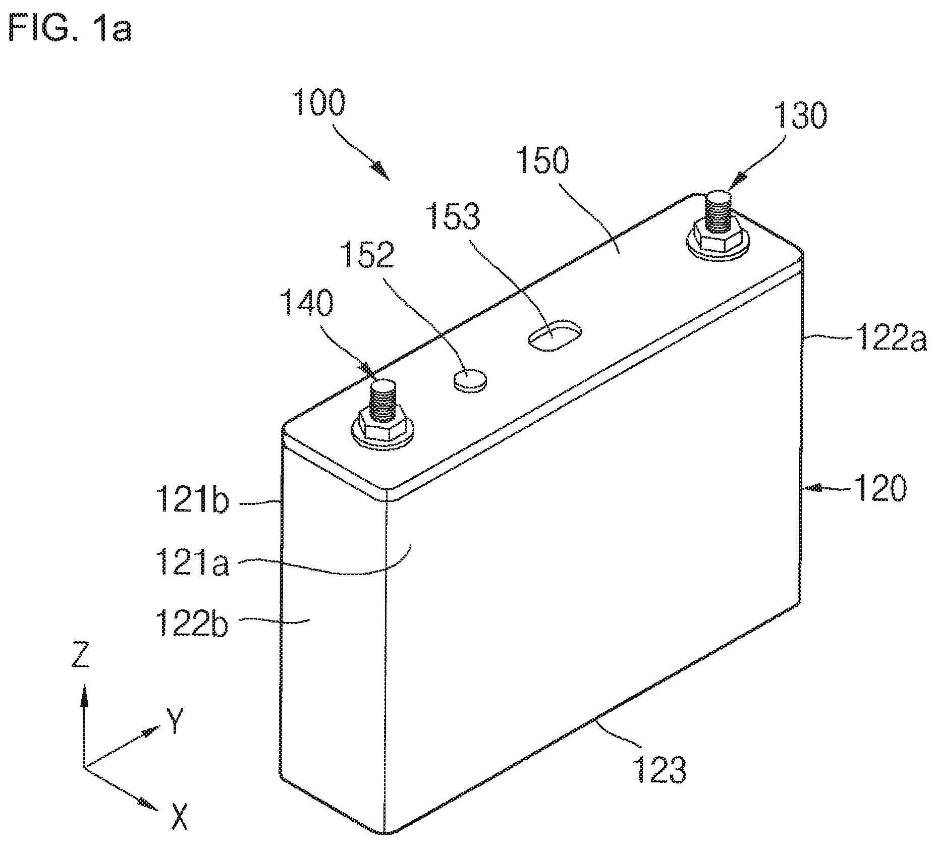 Rechargeable secondary battery having improved safety against puncture and collapse